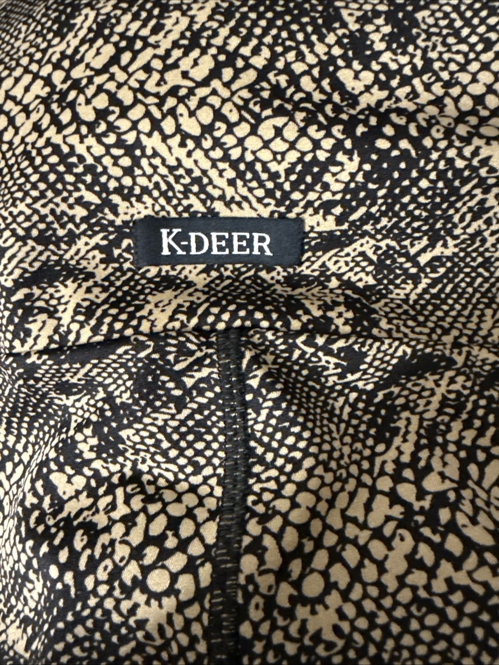K-DEER Legging Length Leggings in Tabata Snakeskin Print 3X